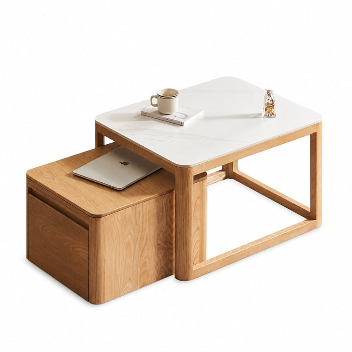 Nero Sintered Stone Coffee Table Set - Exclusivia