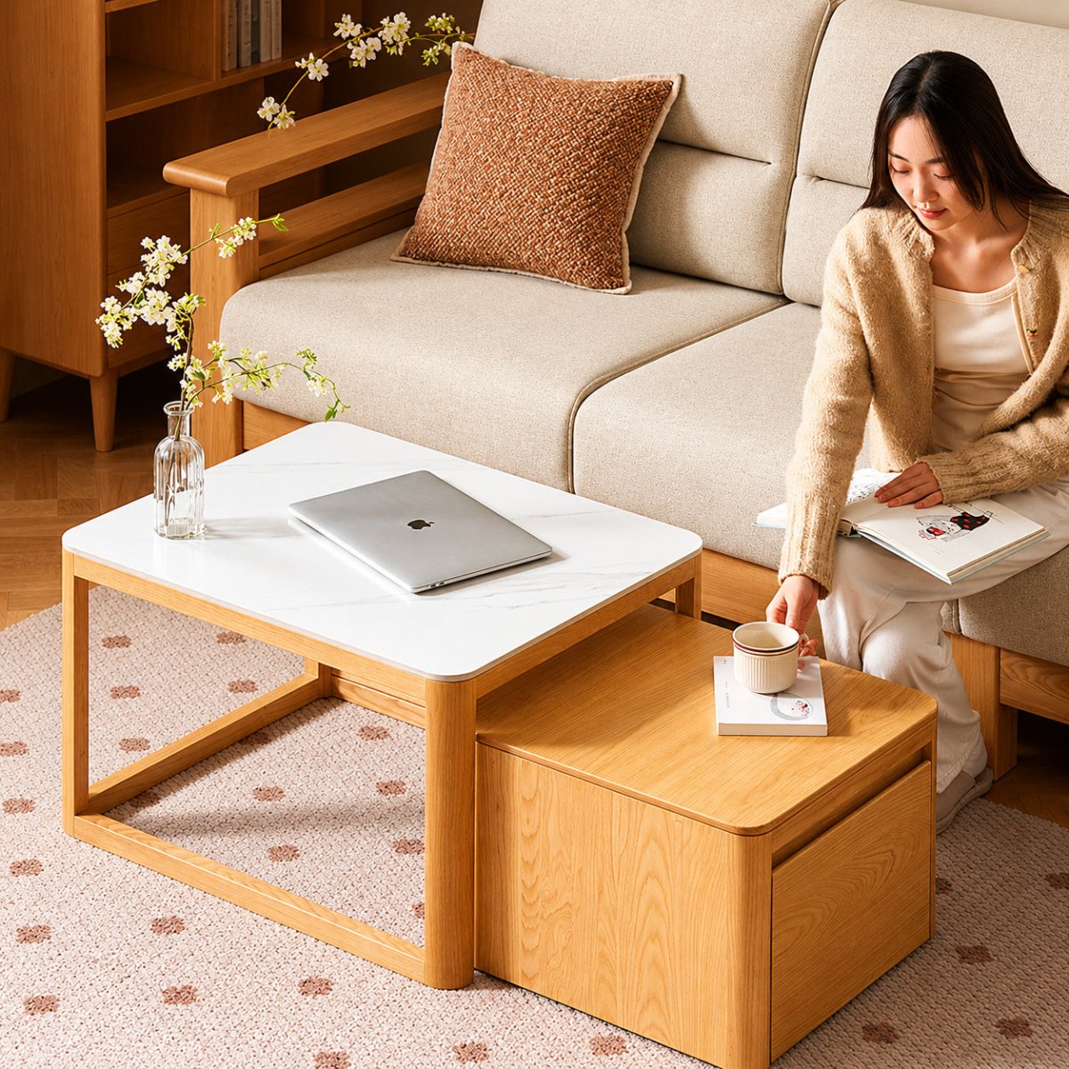 Nero Sintered Stone Coffee Table Set – Exclusivia