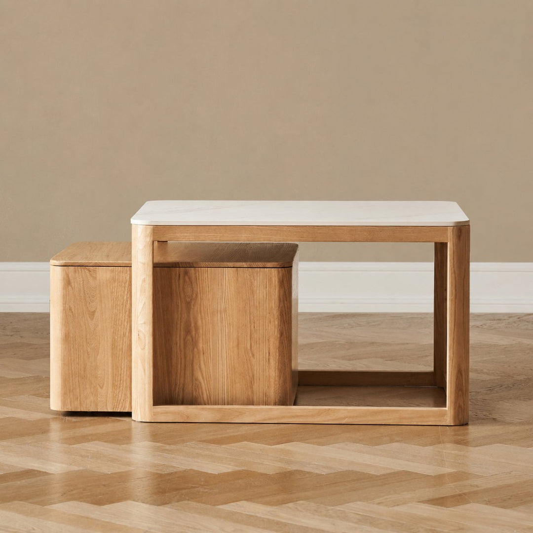 Nero Sintered Stone Coffee Table Set - Exclusivia