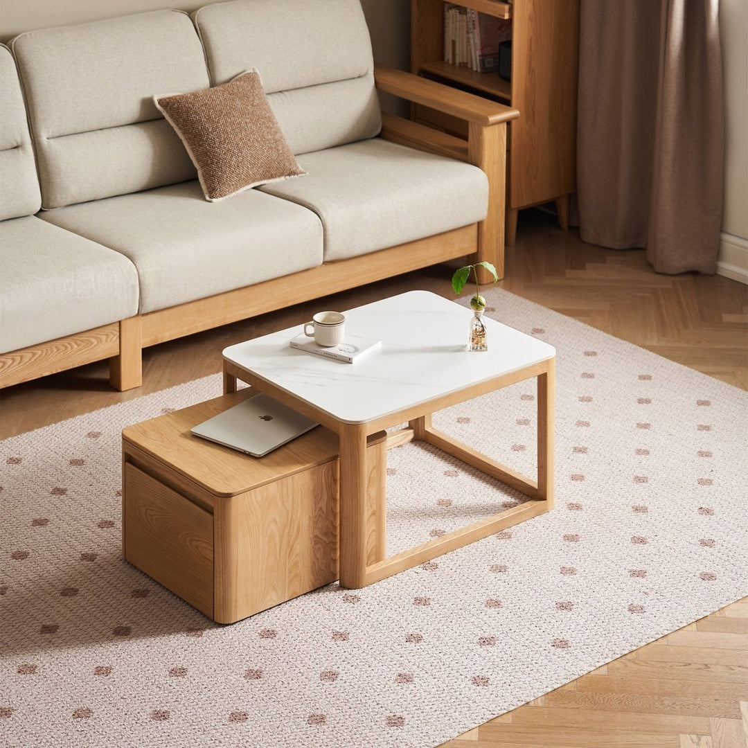 Nero Sintered Stone Coffee Table Set - Exclusivia