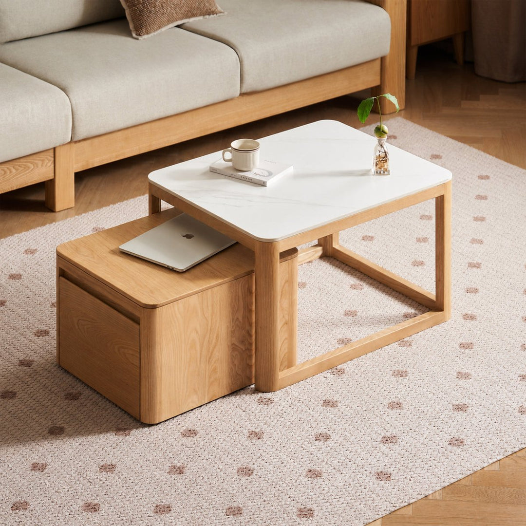 Nero Sintered Stone Coffee Table Set - Exclusivia