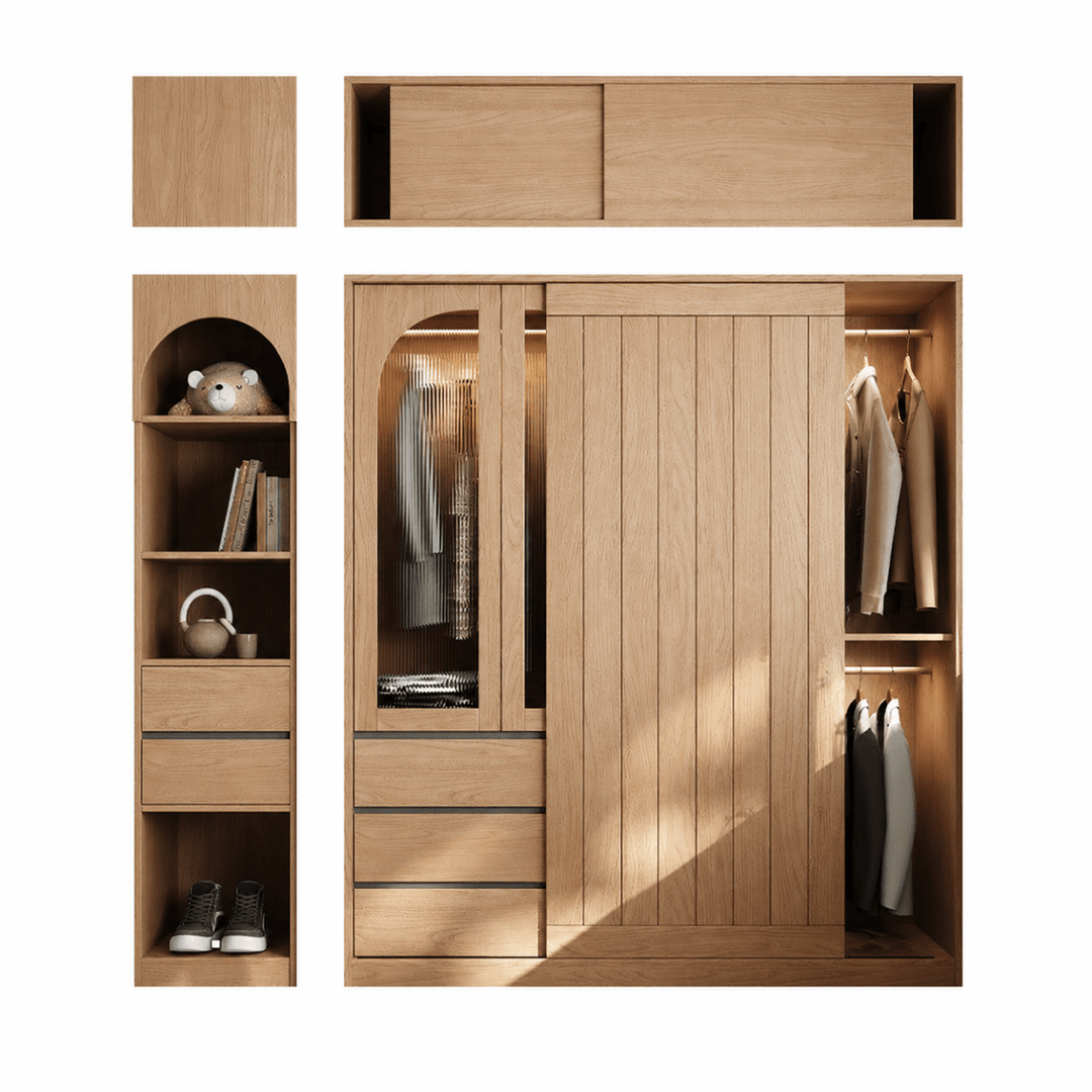 Neta Japandi Cabinet Wardrobe - Exclusivia