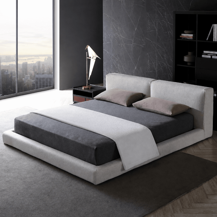 Niels Fabric Platform Bedframe - Exclusivia