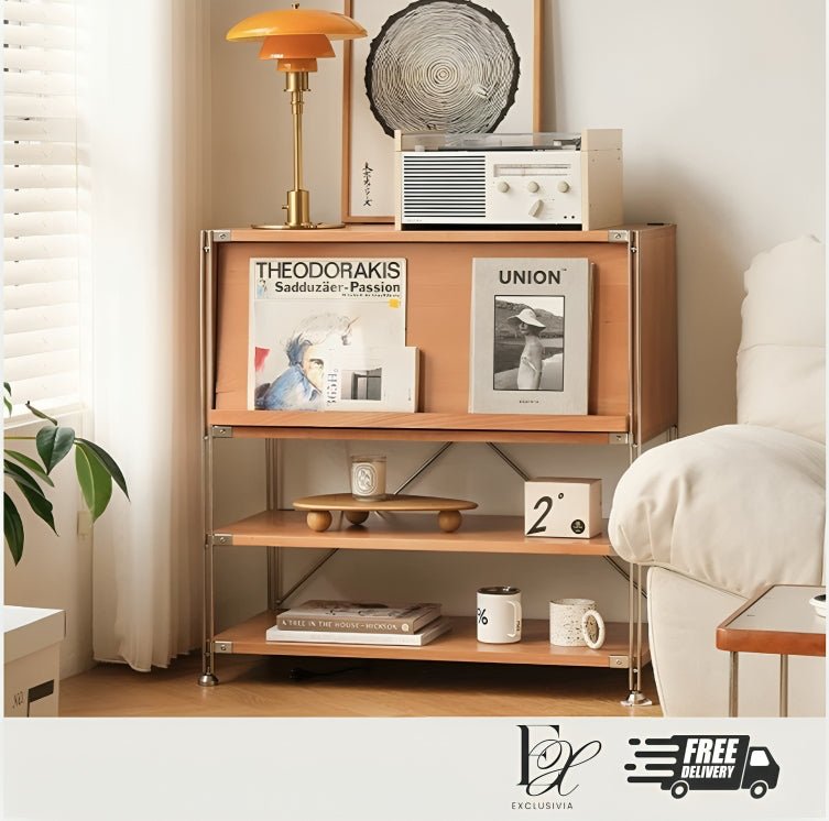 NIGH Japandi Solid Wood Cabinet - Exclusivia