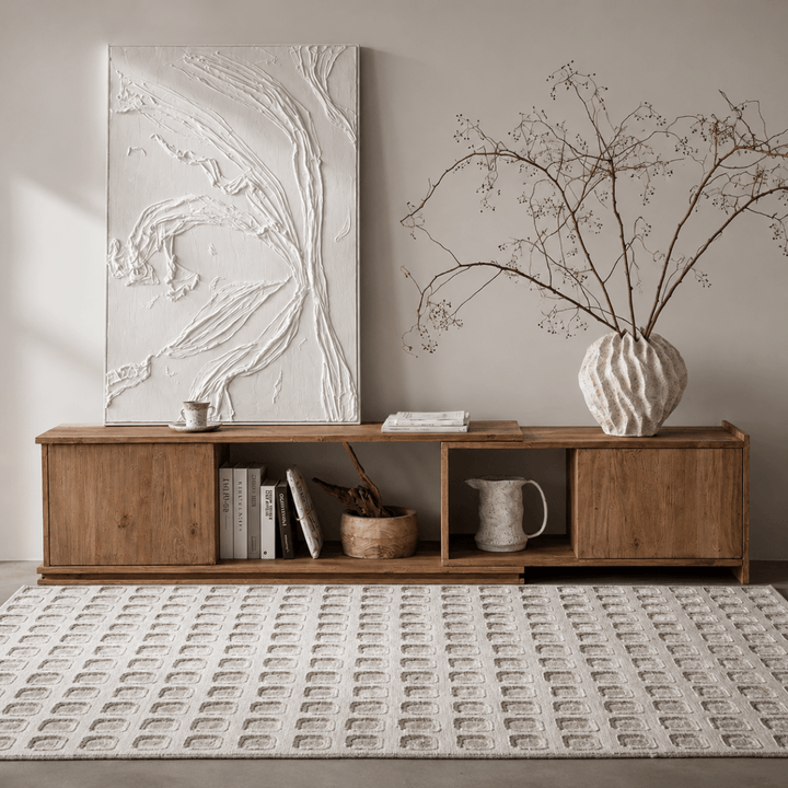Nile Extendable Solid Wood TV Console - Exclusivia