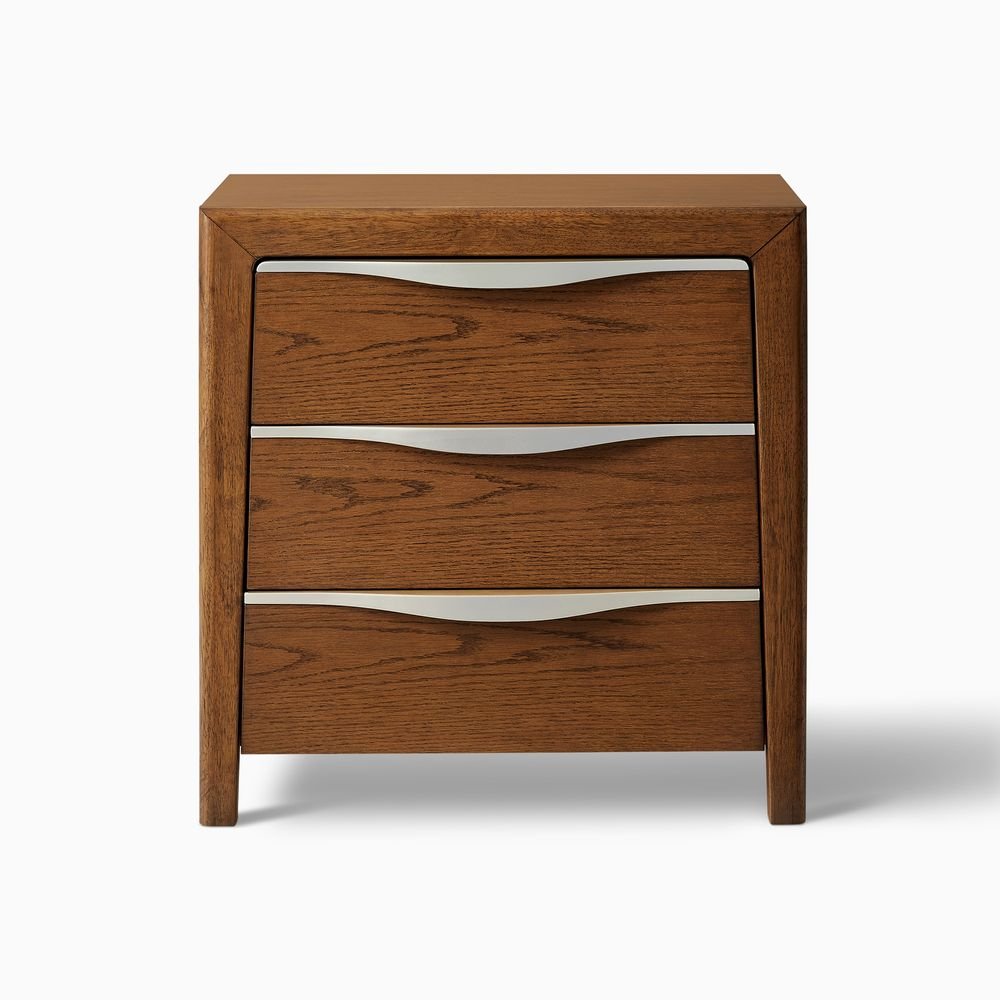 Nils 3 - Drawer Nightstand, 66 cm - Exclusivia
