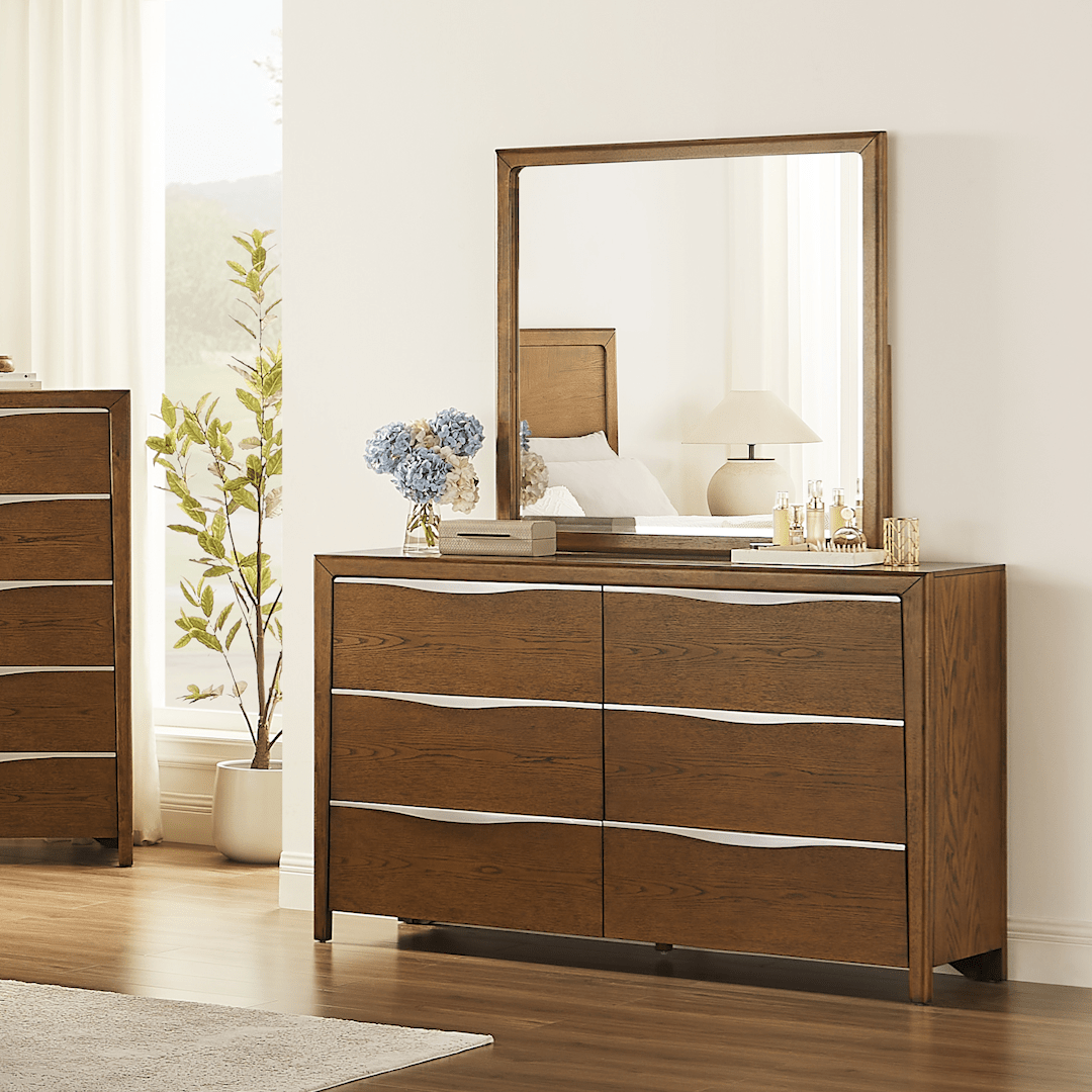 Nils 6 - Drawer Dresser, 160 cm - Exclusivia
