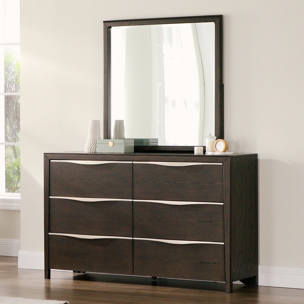 Nils 6 - Drawer Dresser, 160 cm - Exclusivia