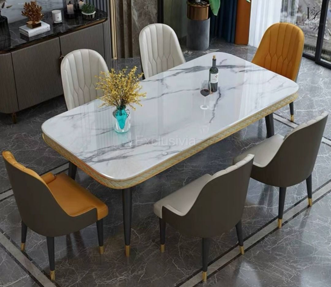 NIX Modern Marble Dining Table - Exclusivia