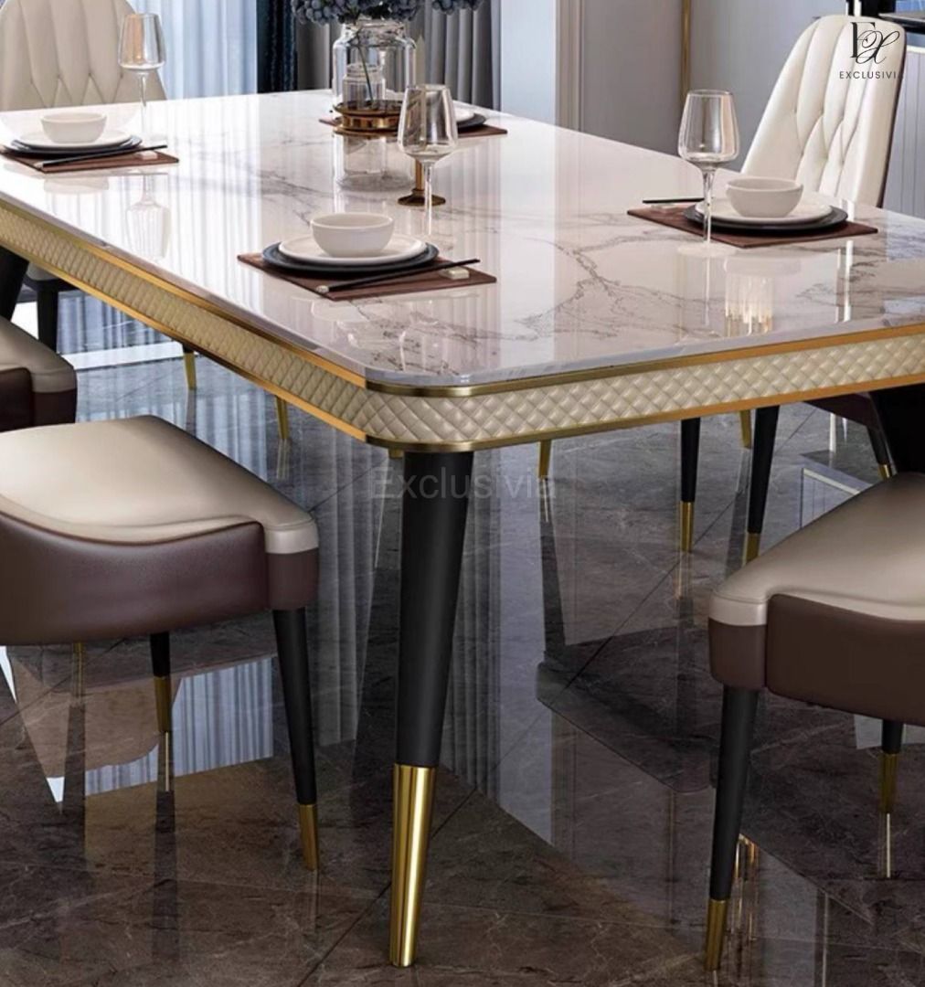 NIX Modern Marble Dining Table - Exclusivia