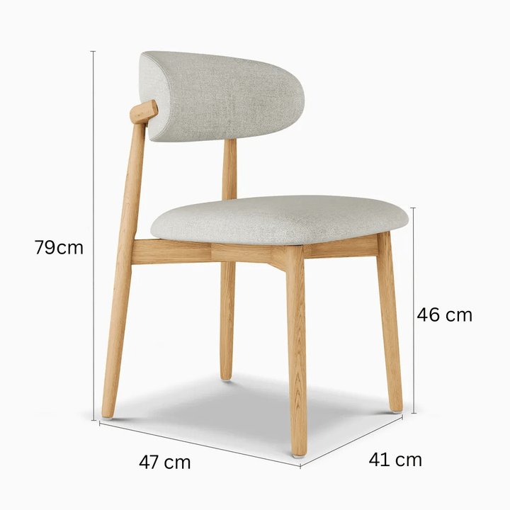 NOELLE Cotton Linen Dining Chairs (Set of 2) - Exclusivia
