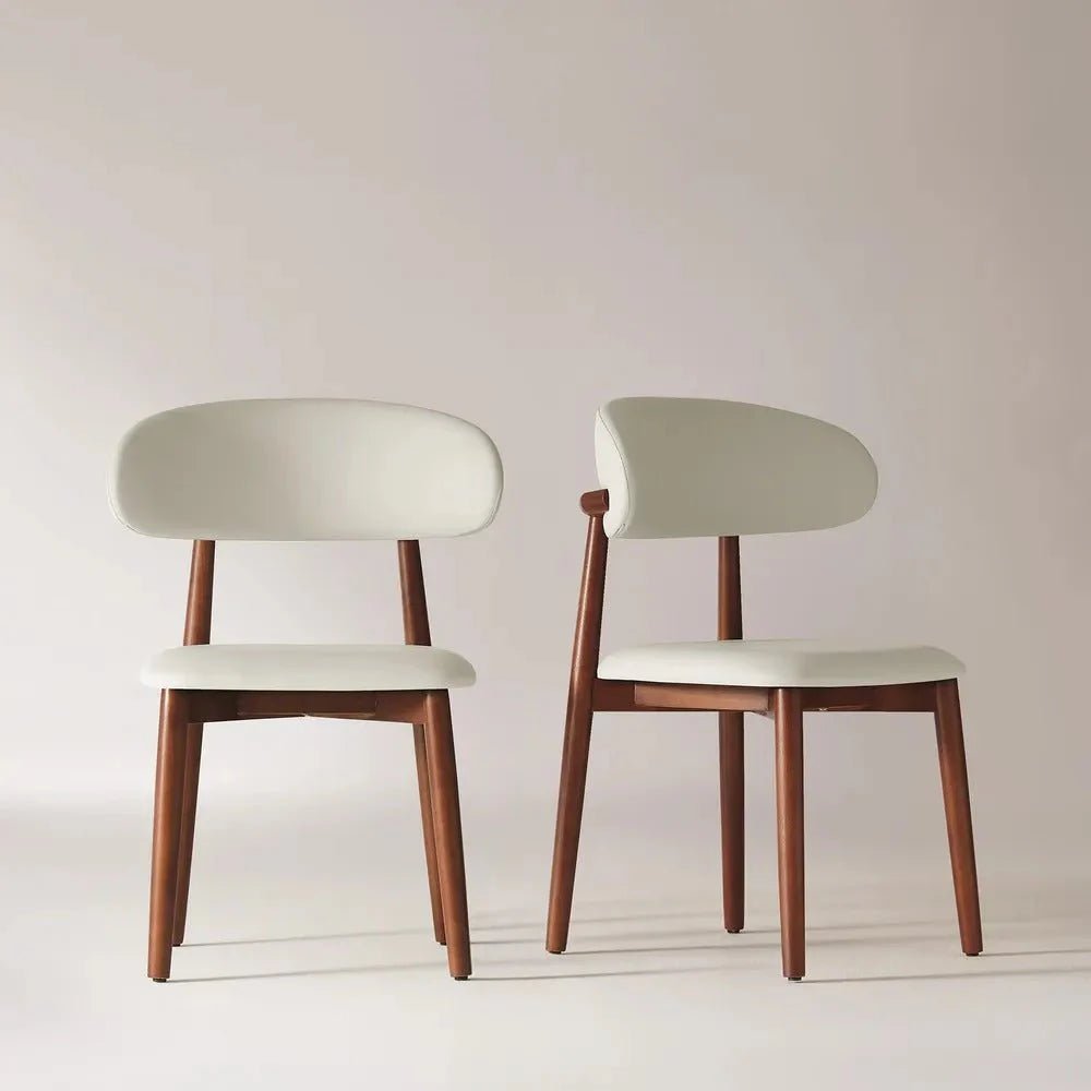 Noelle Cotton Linen Dining Chairs (Set of 2) - Exclusivia