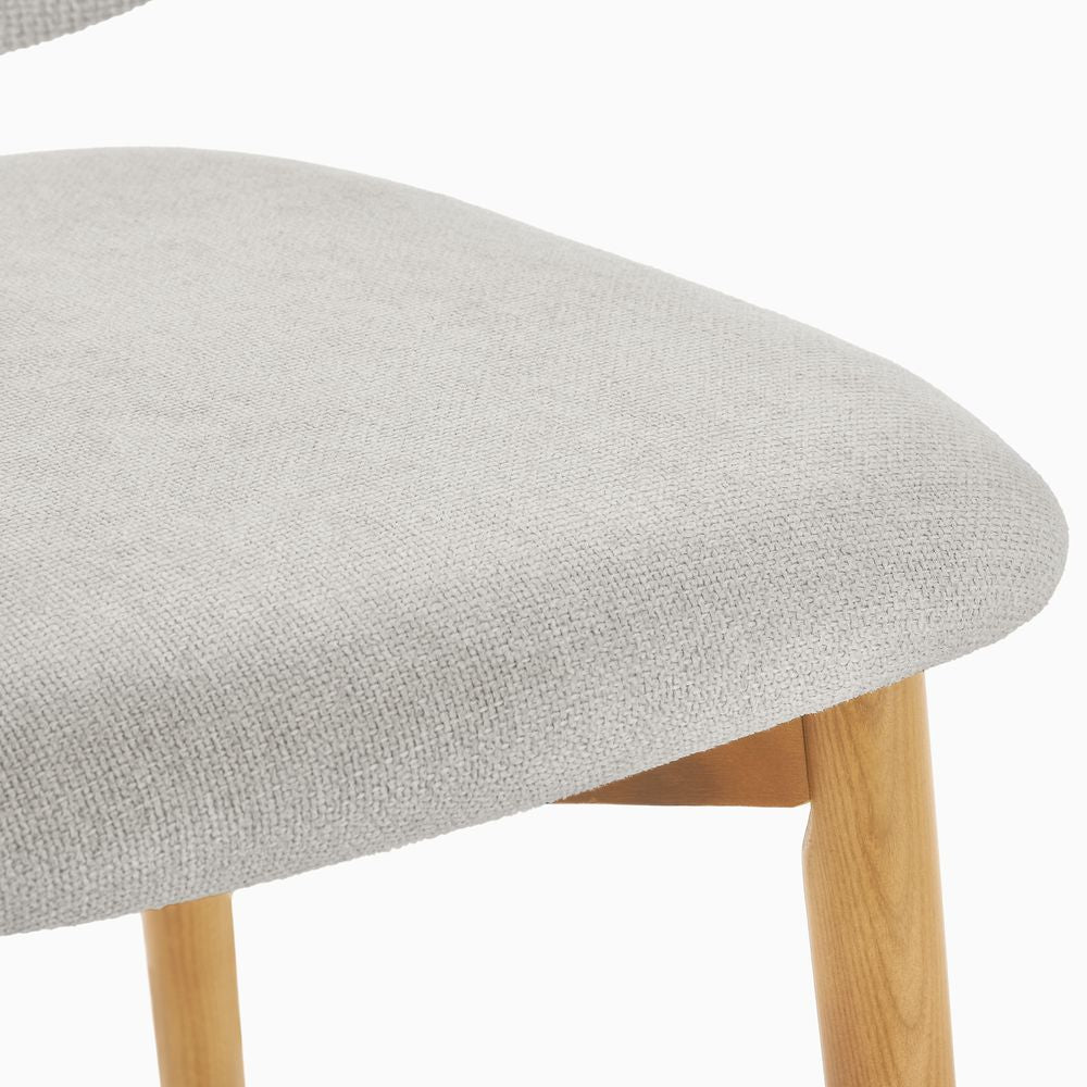 Noelle Cotton Linen Dining Chairs (Set of 2) - Exclusivia