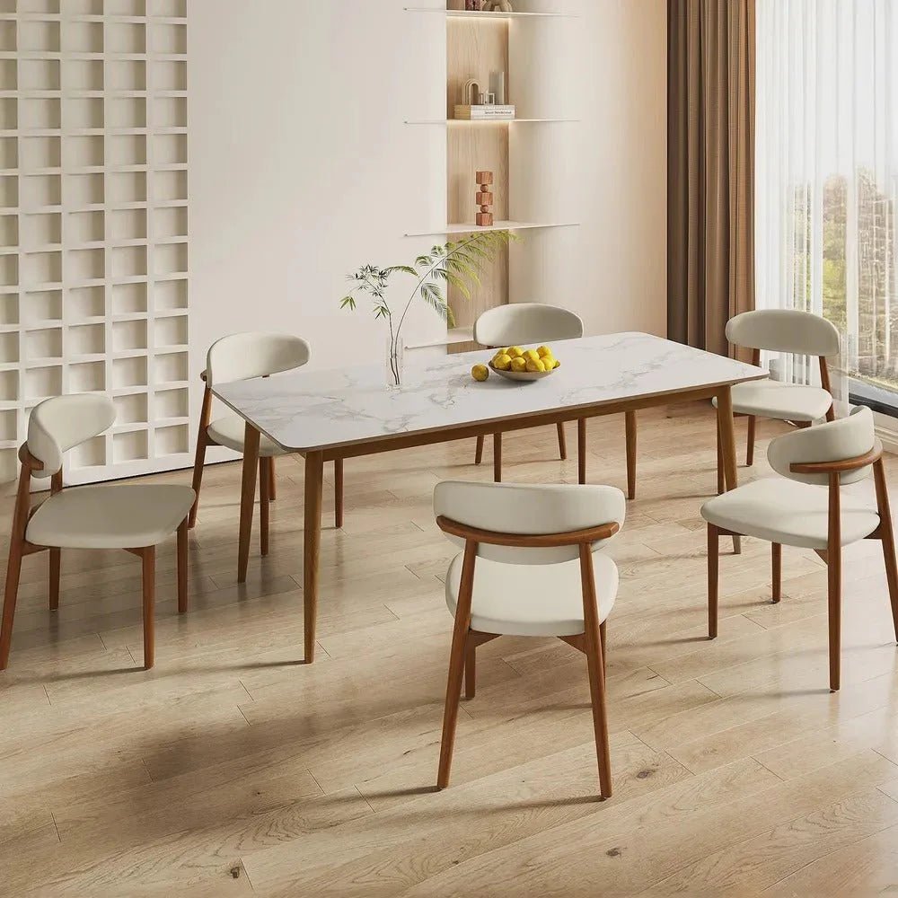 Noelle Cotton Linen Dining Chairs (Set of 2) - Exclusivia