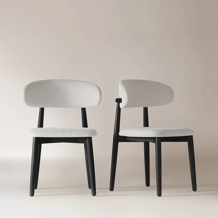 Noelle Cotton Linen Dining Chairs (Set of 2)