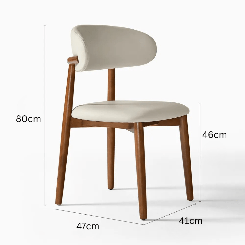 NOELLE Leather Dining Chair - Exclusivia