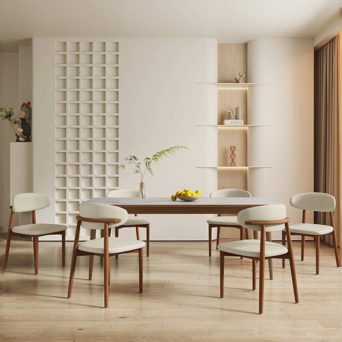 NOELLE Leather Dining Chair - Exclusivia