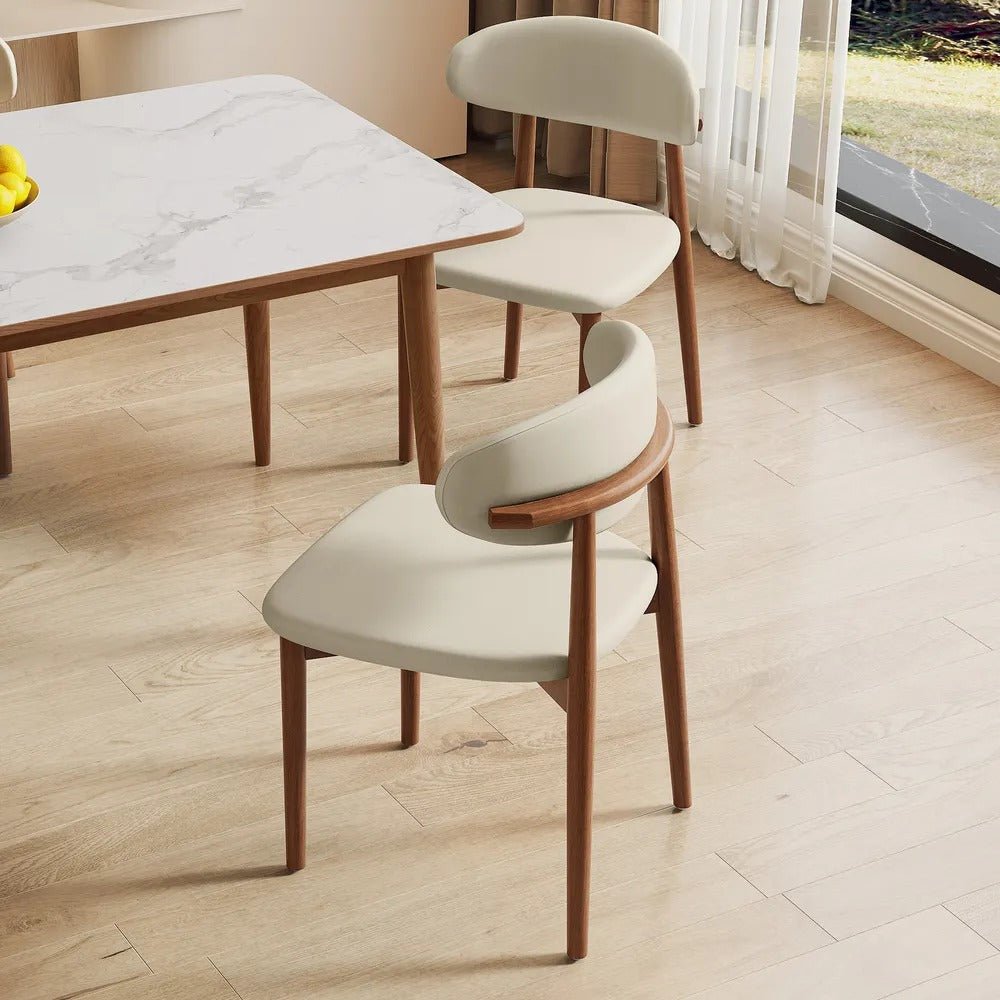 NOELLE Leather Dining Chair - Exclusivia