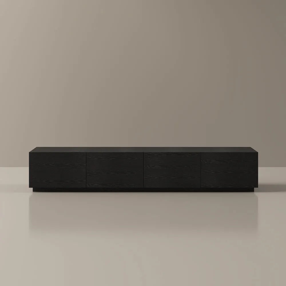 Noir 200 cm Modern Drawer TV Console - Exclusivia
