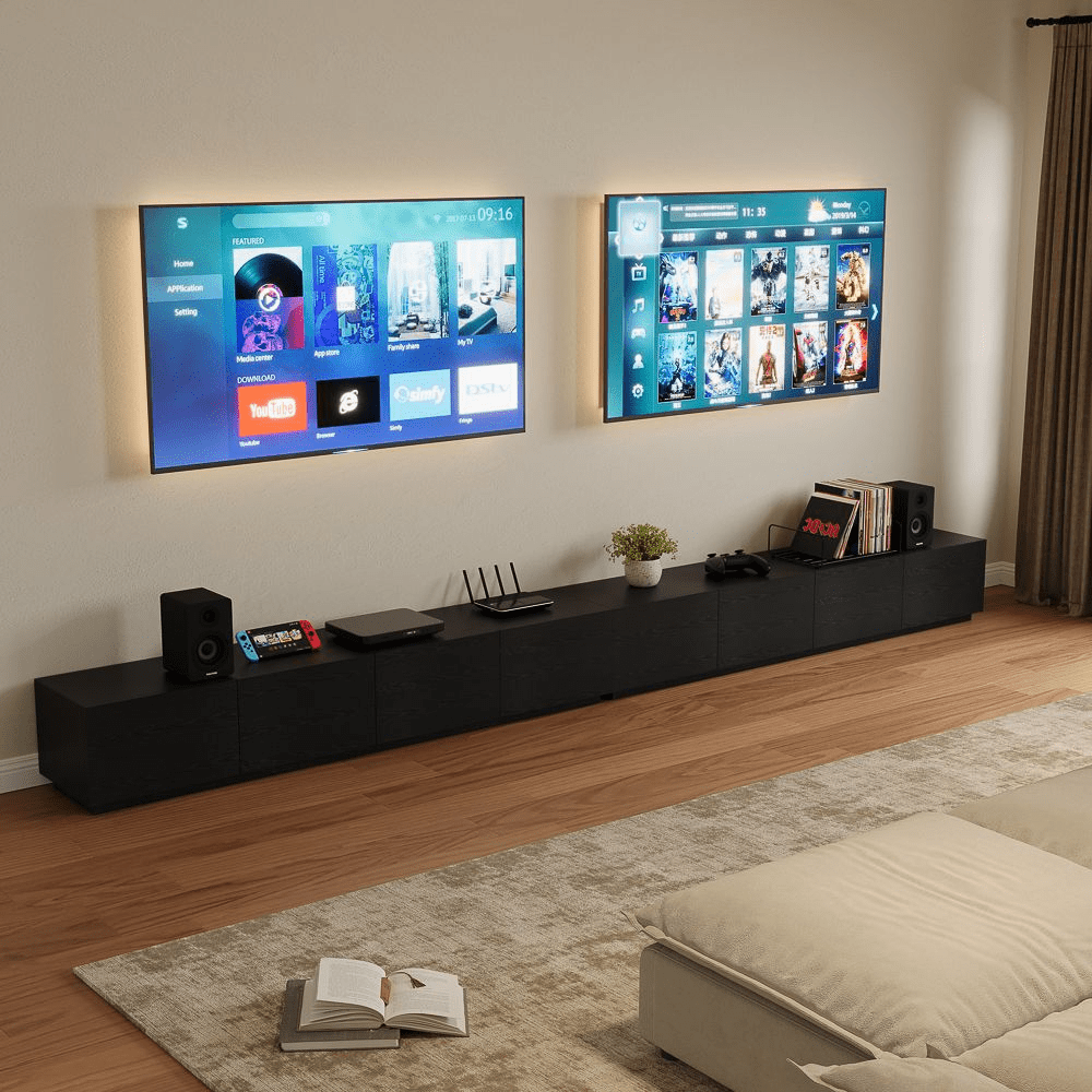 Noir Modern Drawer TV Console - Exclusivia