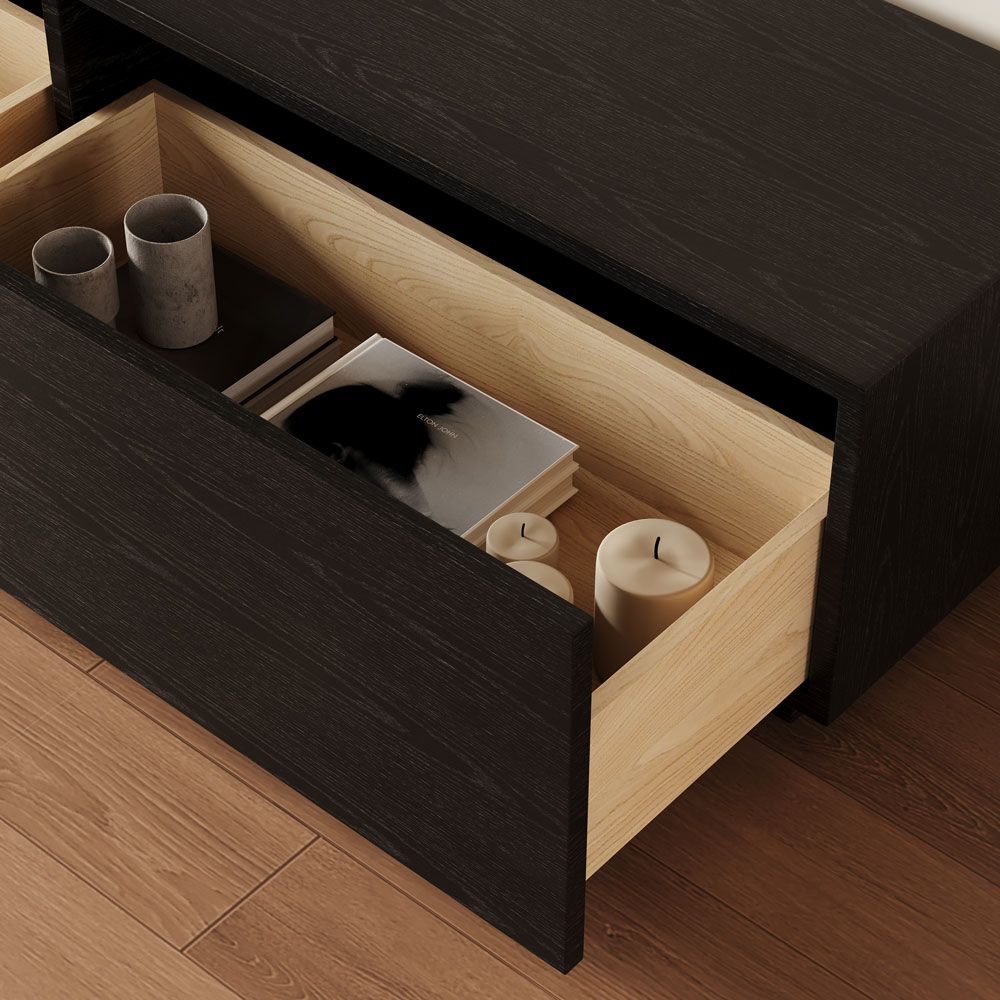 Noir Modern Drawer TV Console - Exclusivia