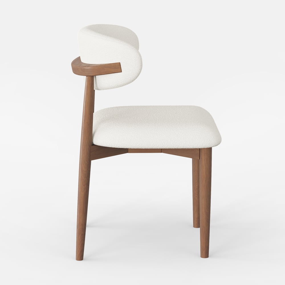 Nora Solid Wood Fluted Dining Table - Exclusivia