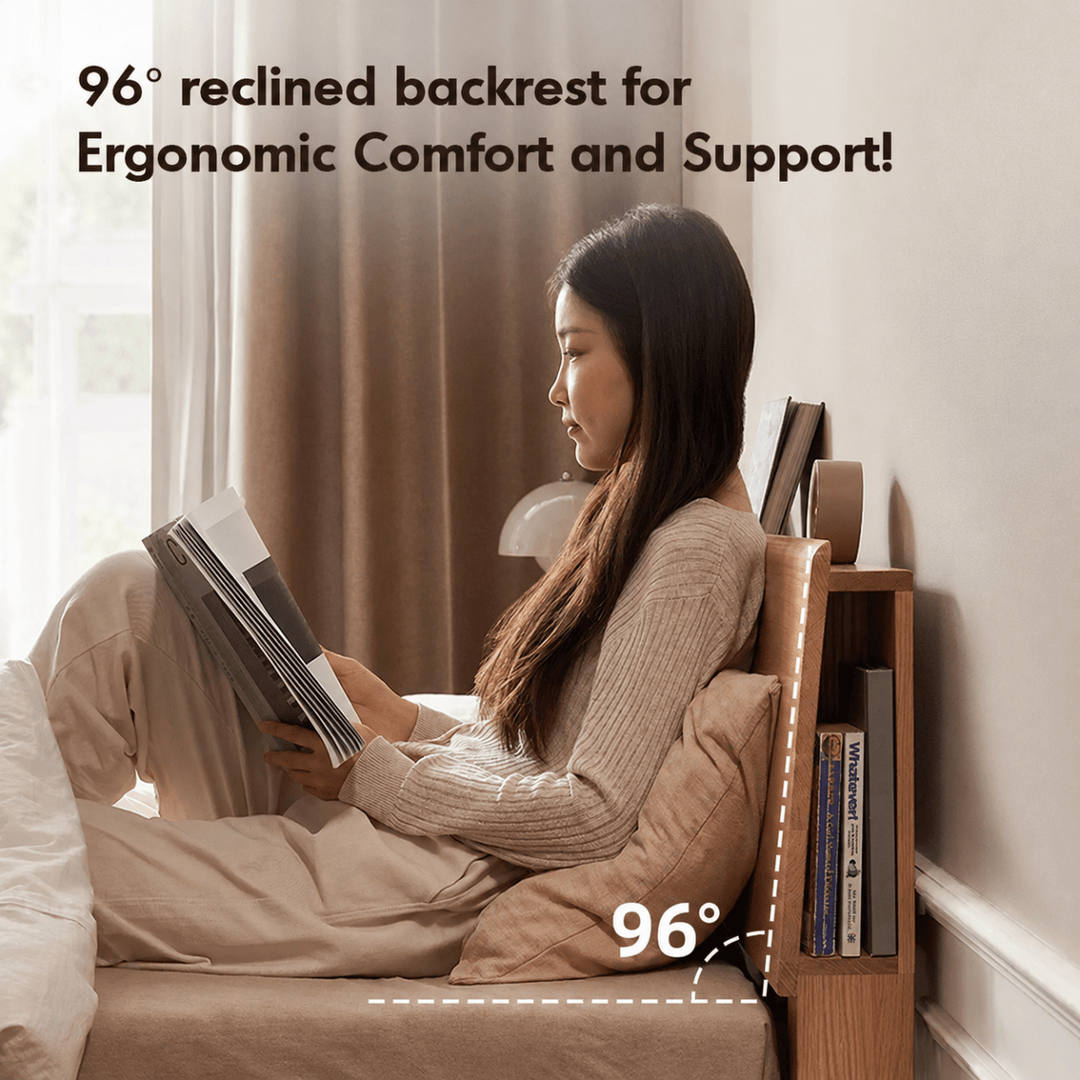 Nordal Oak Platform Bed - Exclusivia