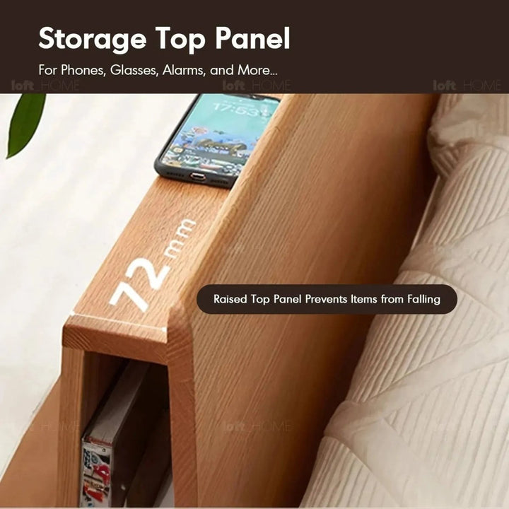 Nordal Oak Platform Bed - Exclusivia