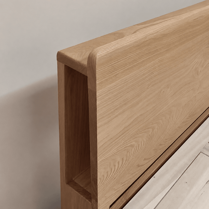 Nordal Oak Platform Bed - Exclusivia