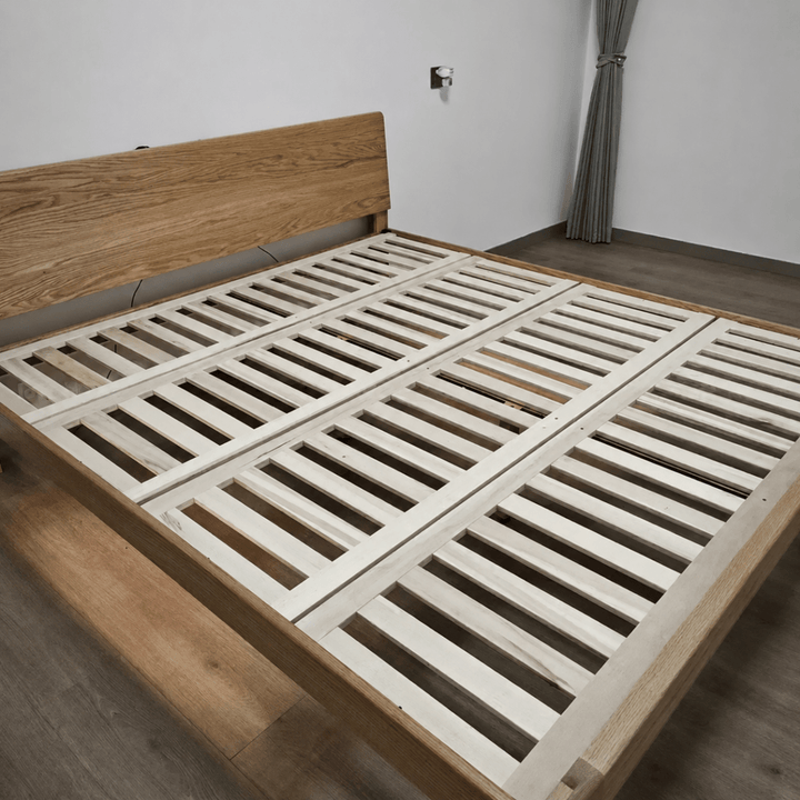 Nordal Oak Platform Bed - Exclusivia