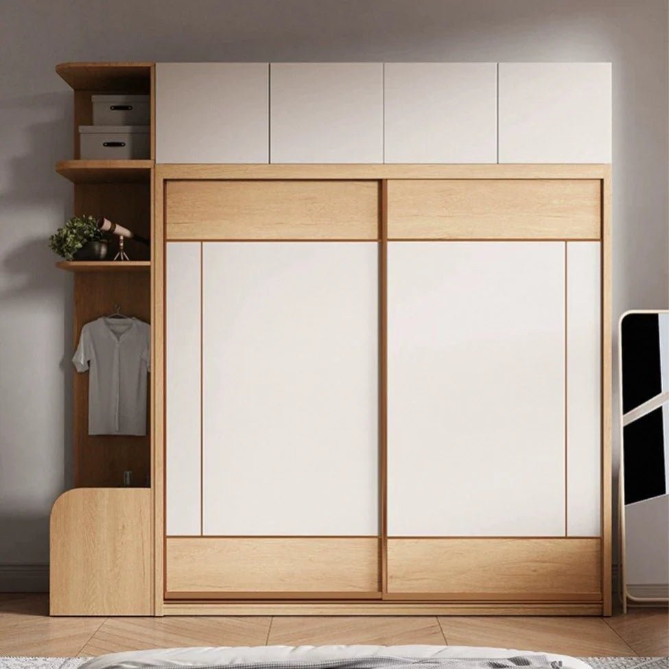 NORI Japandi Solid Wood Wardrobe - Exclusivia