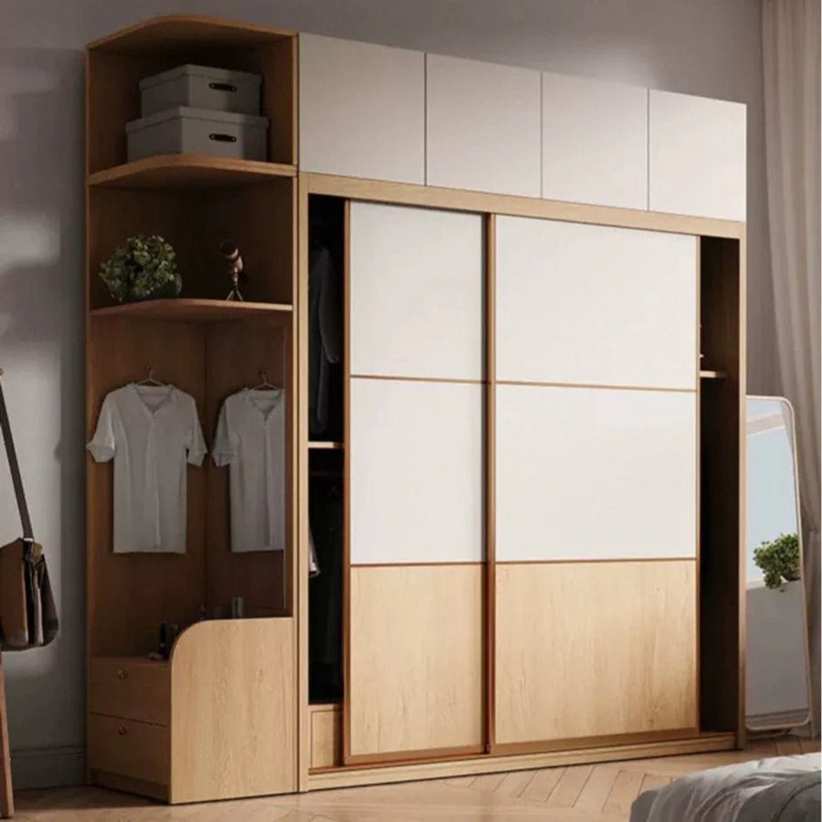 NORI Japandi Solid Wood Wardrobe - Exclusivia