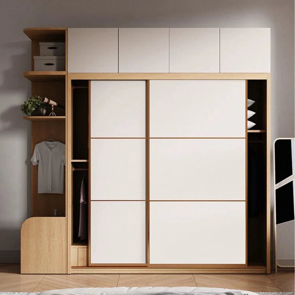 NORI Japandi Solid Wood Wardrobe - Exclusivia