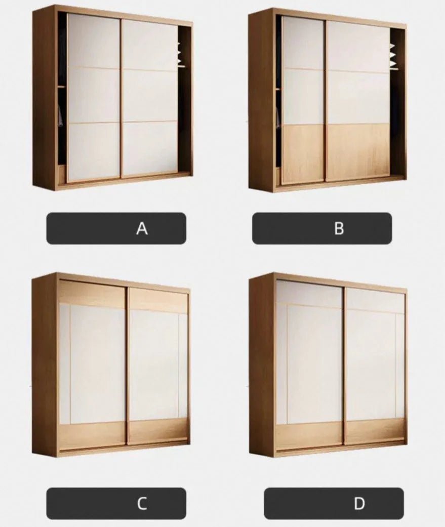 NORI Japandi Solid Wood Wardrobe - Exclusivia