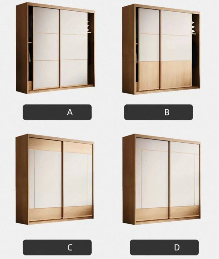 NORI Japandi Solid Wood Wardrobe - Exclusivia