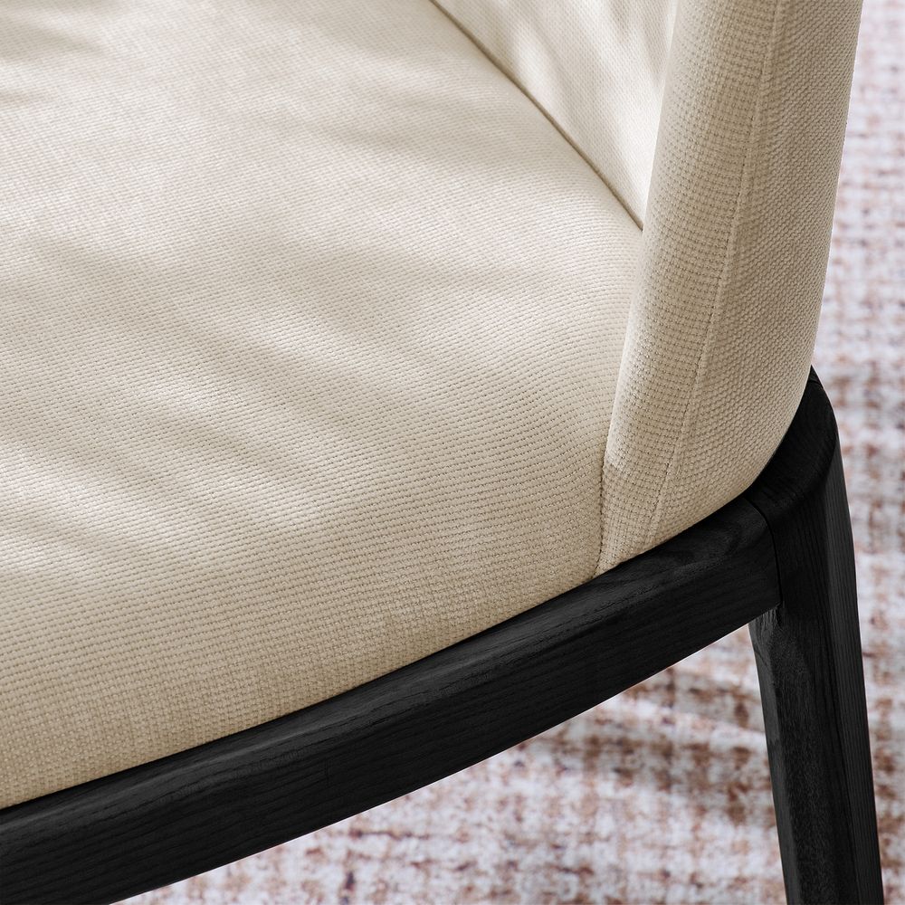 Norrin Cotton Linen Dining Chairs (Set of 2) - Exclusivia