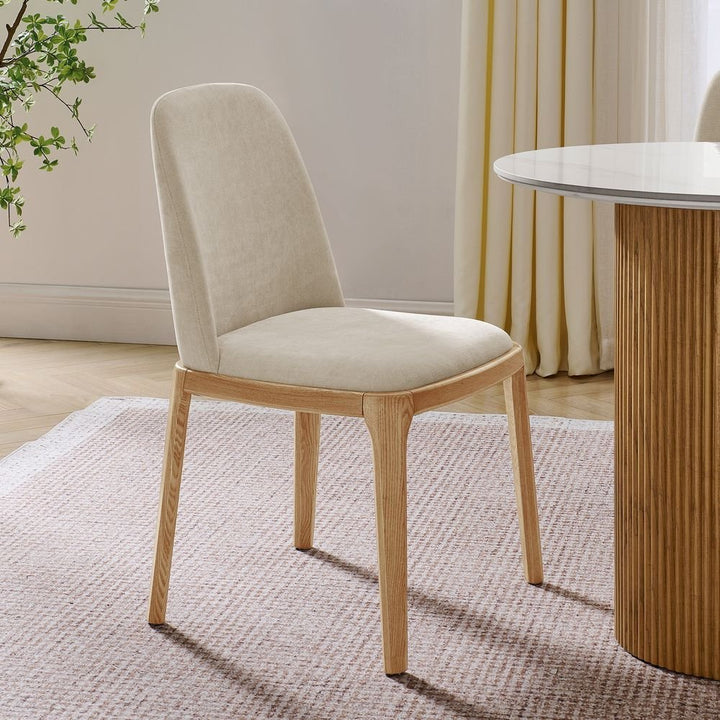 Norrin Cotton Linen Dining Chairs (Set of 2) - Exclusivia