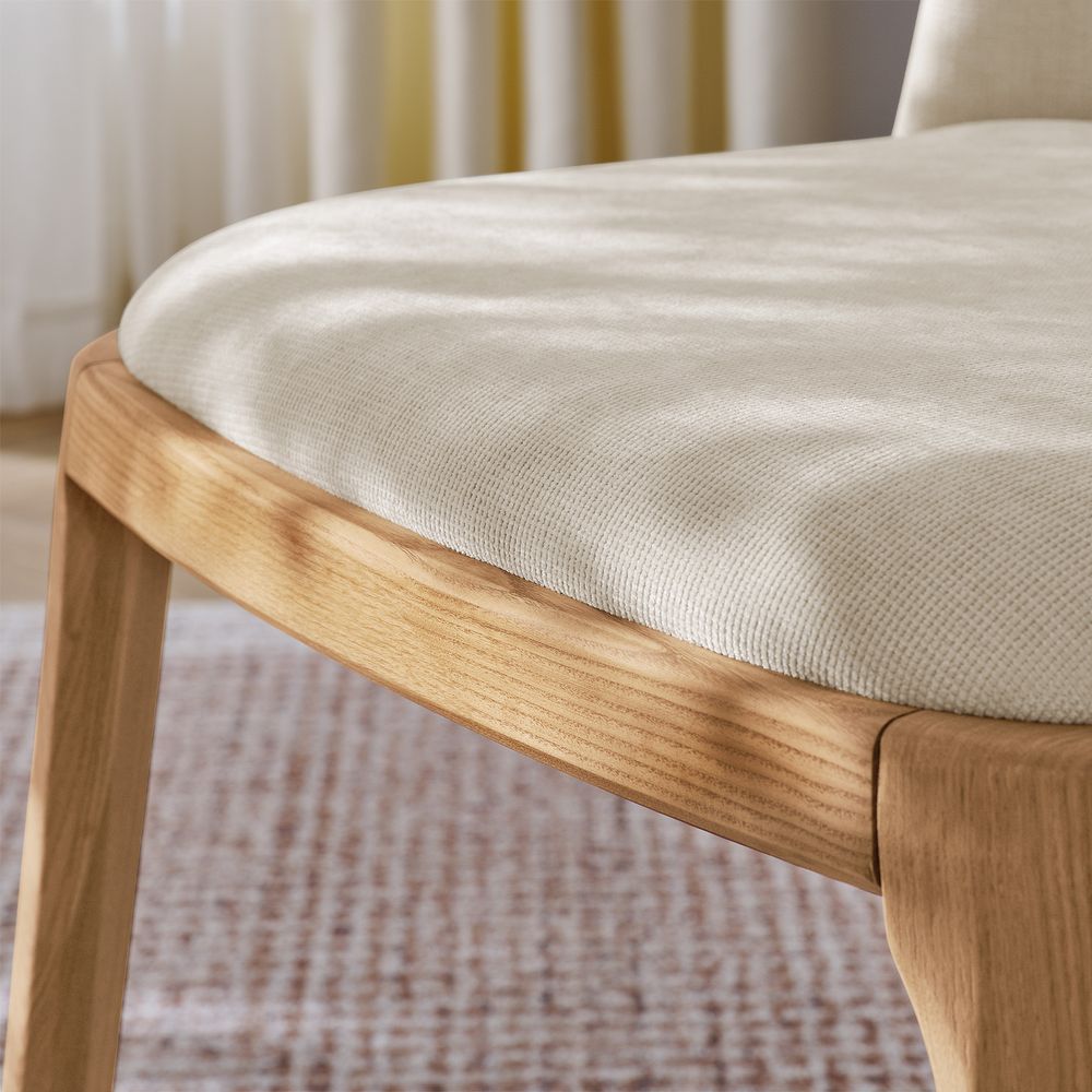 Norrin Cotton Linen Dining Chairs (Set of 2) - Exclusivia