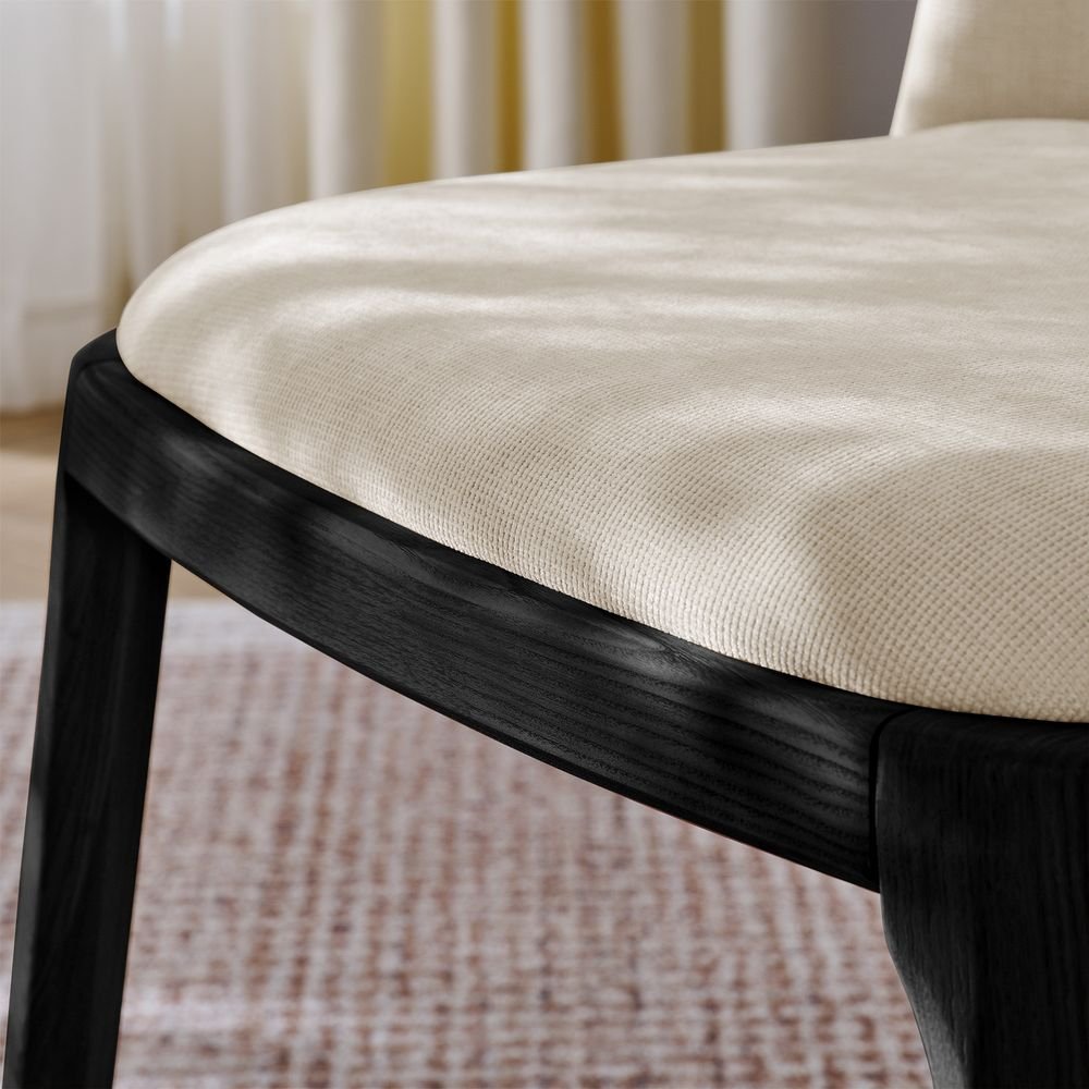 Norrin Cotton Linen Dining Chairs (Set of 2) - Exclusivia