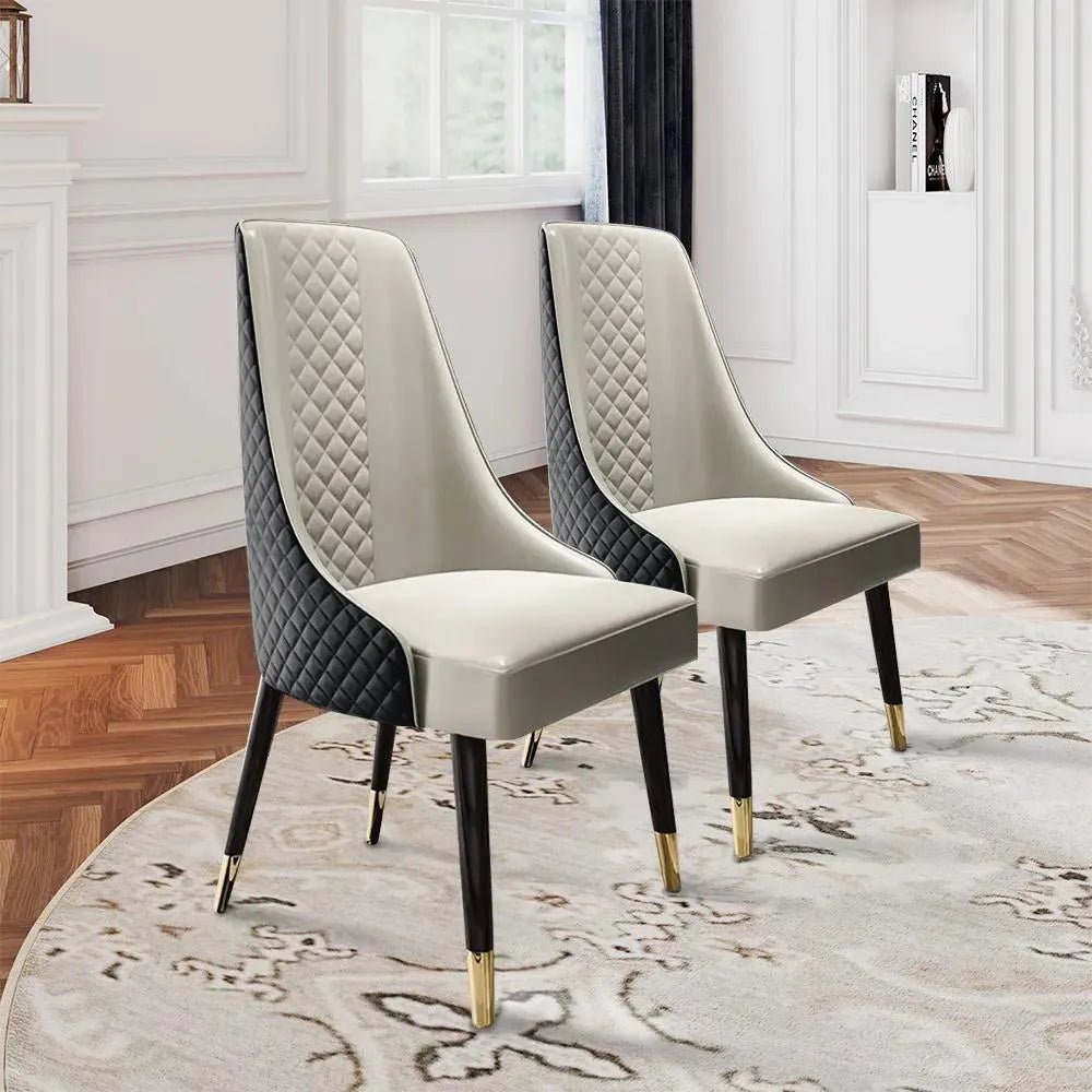 Norrin – Set of 2 Modern Upholstered Dining Chairs - Exclusivia