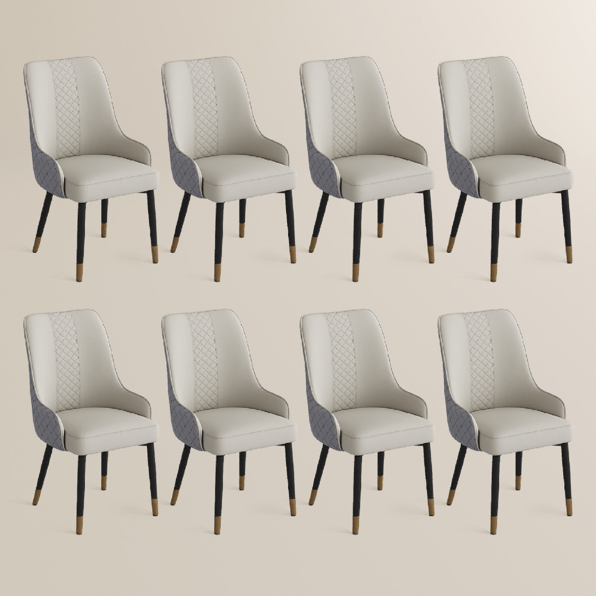Norrin – Set of 2 Modern Upholstered Dining Chairs - Exclusivia