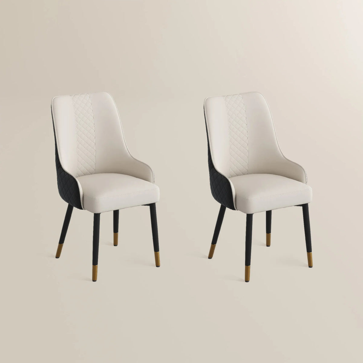 Norrin – Set of 2 Modern Upholstered Dining Chairs - Exclusivia