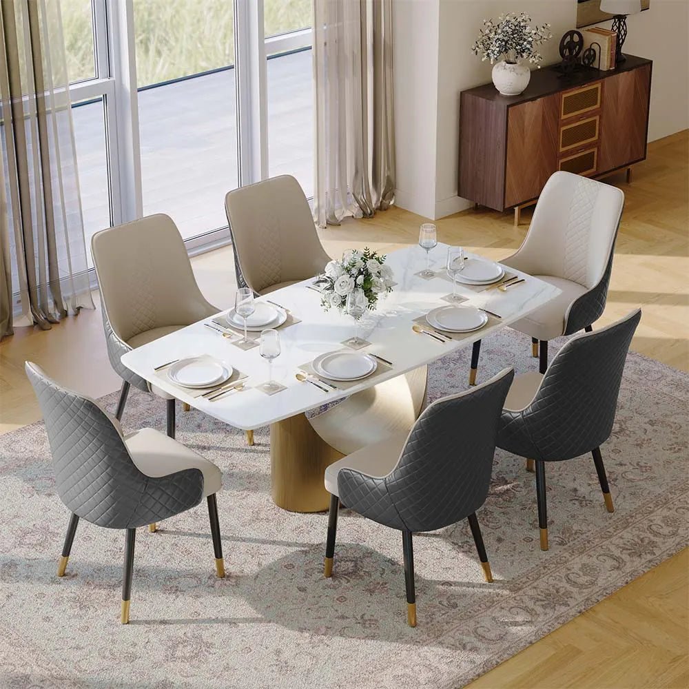 Norrin – Set of 2 Modern Upholstered Dining Chairs - Exclusivia