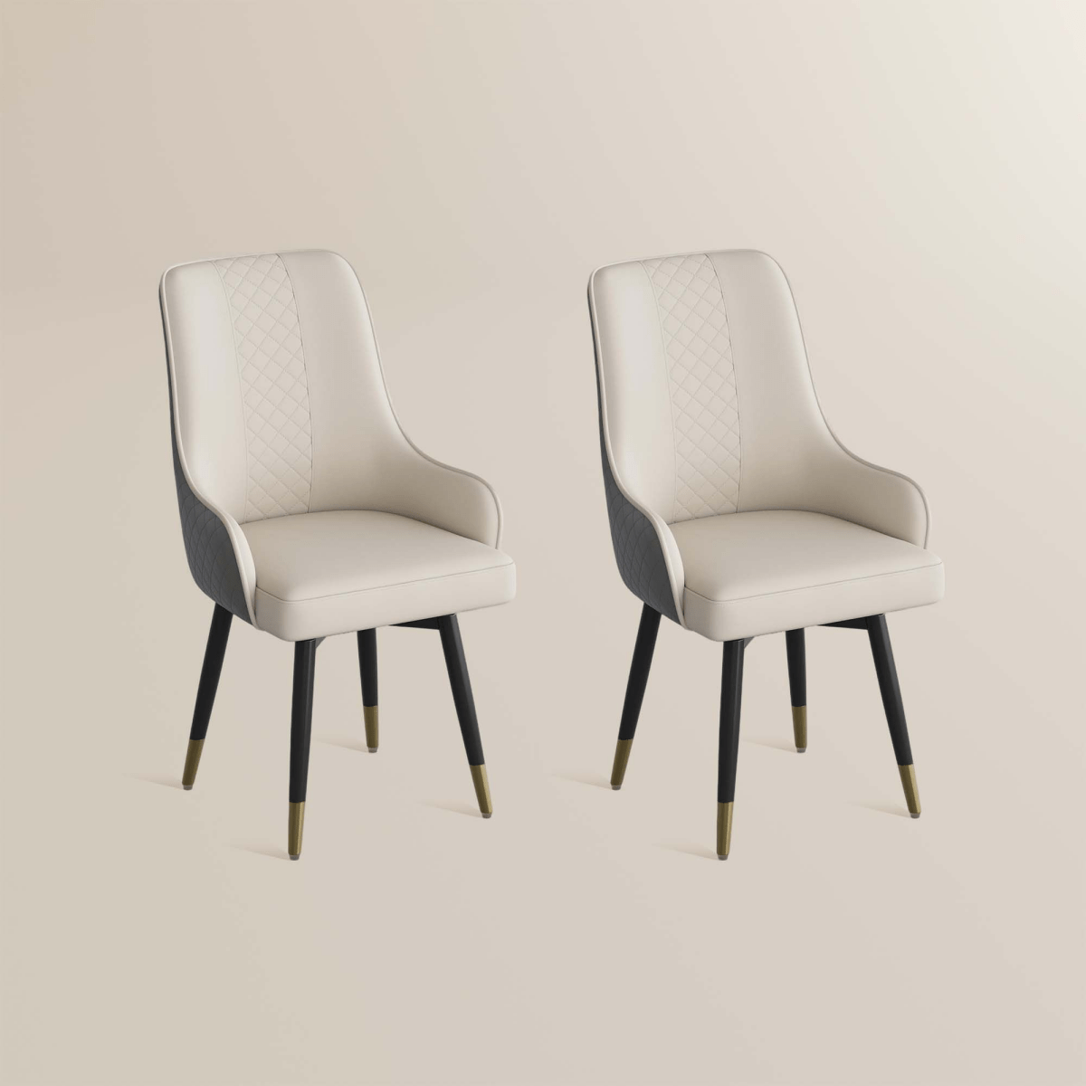Norrin – Set of 2 Modern Upholstered Dining Chairs - Exclusivia