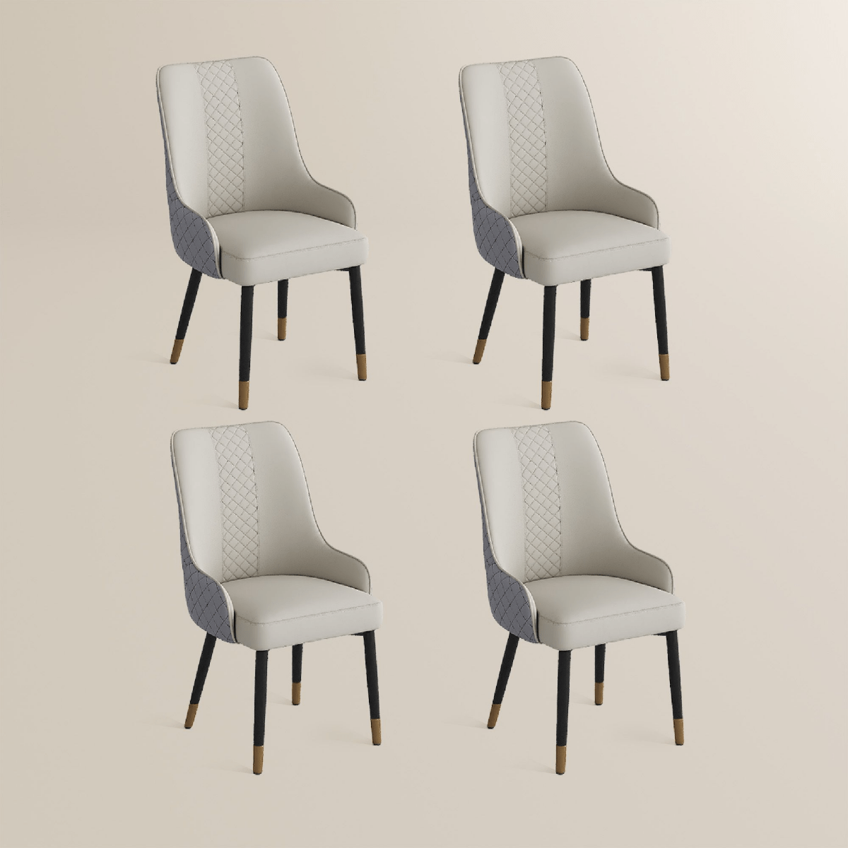 Norrin – Set of 2 Modern Upholstered Dining Chairs - Exclusivia