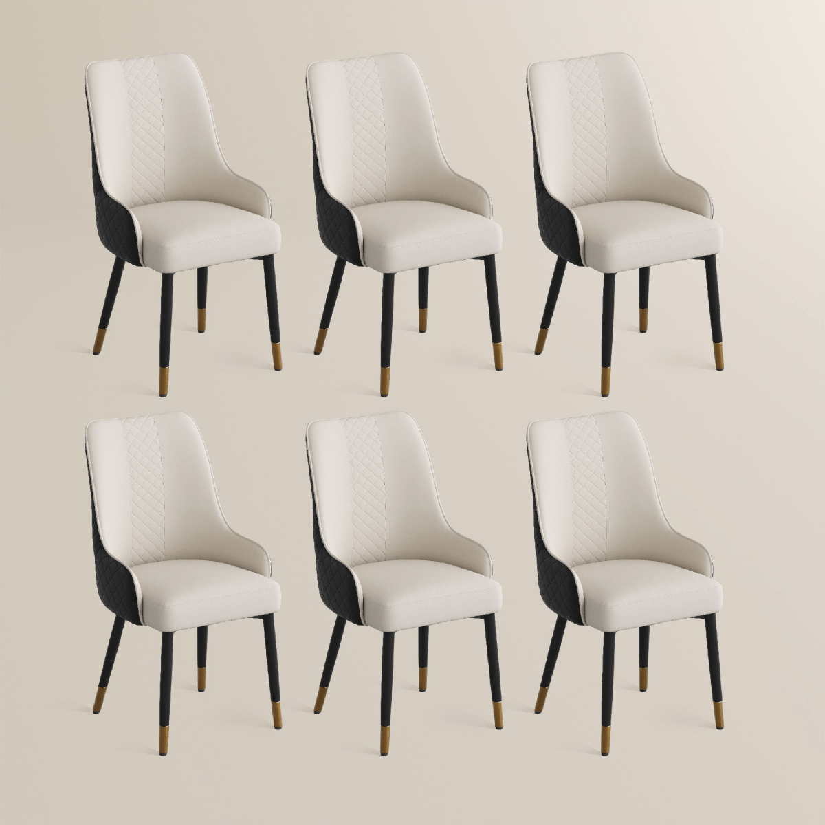 Norrin – Set of 2 Modern Upholstered Dining Chairs - Exclusivia