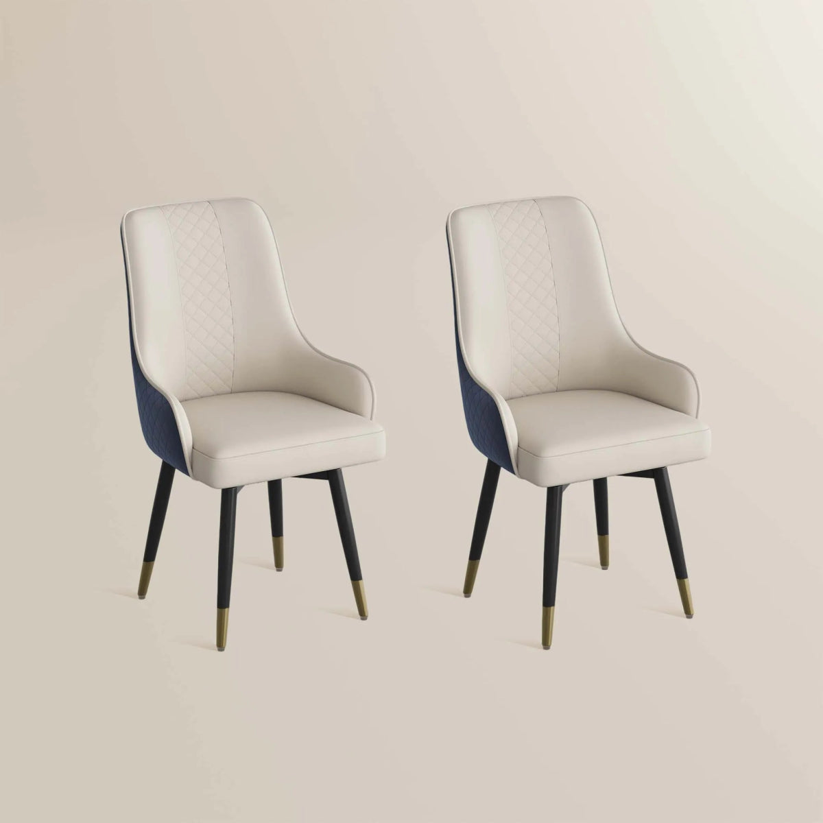Norrin – Set of 2 Modern Upholstered Dining Chairs - Exclusivia