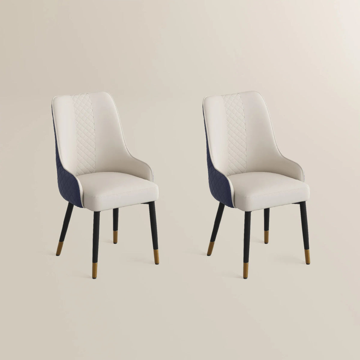 Norrin – Set of 2 Modern Upholstered Dining Chairs - Exclusivia