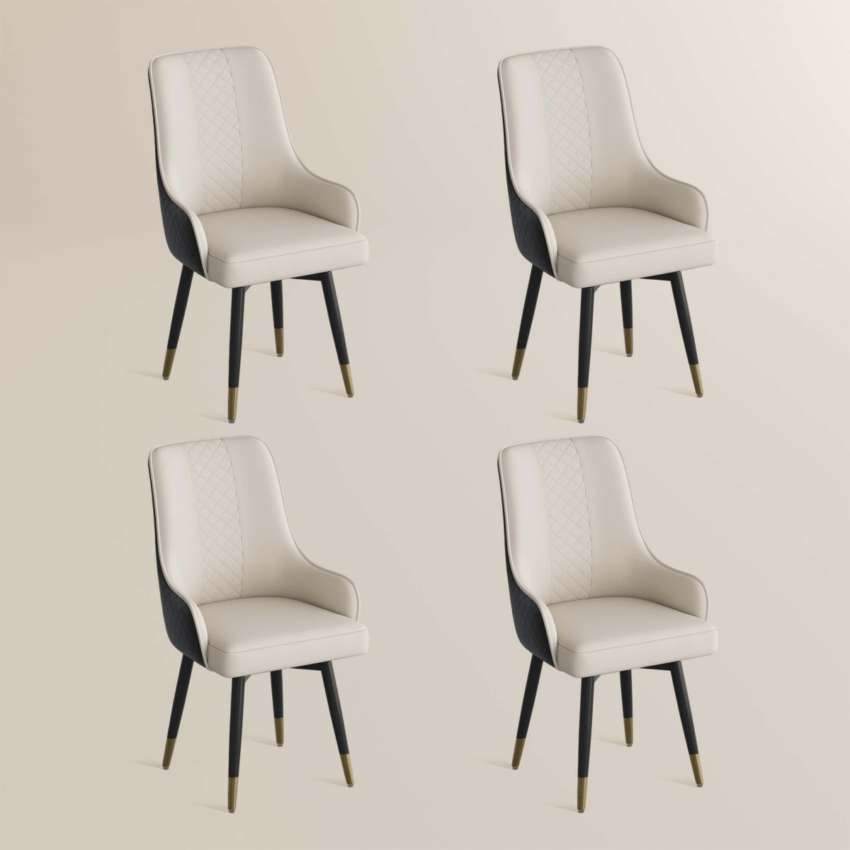 Norrin – Set of 2 Modern Upholstered Dining Chairs - Exclusivia
