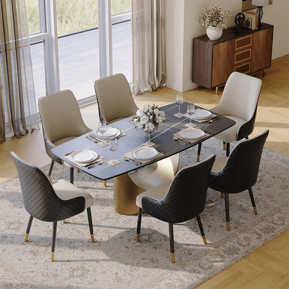 Norrin – Set of 2 Modern Upholstered Dining Chairs - Exclusivia
